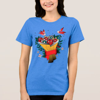 Camiseta Estas flores são para vocês mulheres clássicas