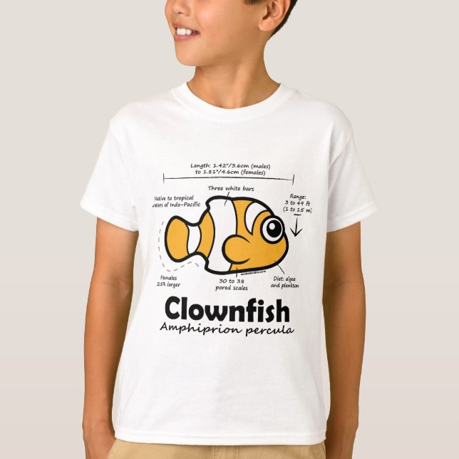 Camiseta Estatísticas de Clownfish (Frente)