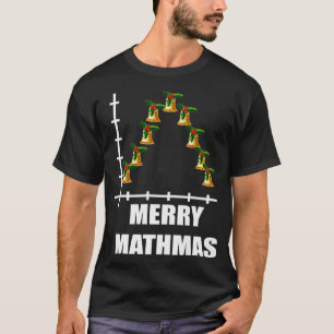 Camiseta Estatísticas de Matemática da Curva de Natal Gauss