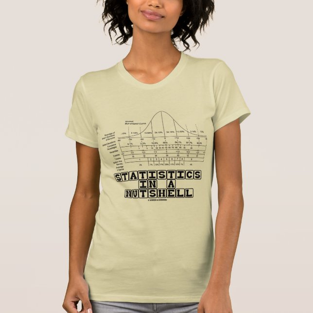 Camiseta Estatísticas em resumo (cábula do Stats) (Frente)