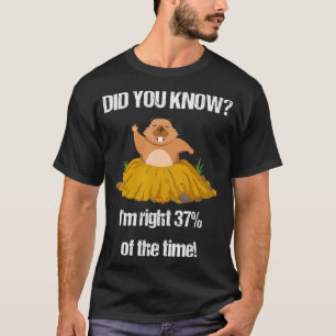 Camiseta Estatísticas Funny Groundhog Day GiftWeatherma