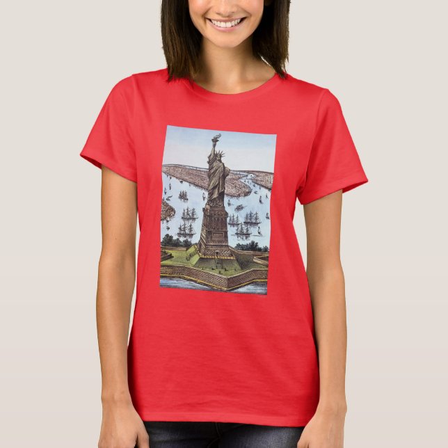 Camiseta Estátua Bartholdi excelente (Frente)