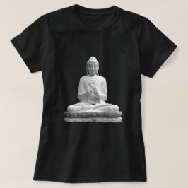 Camiseta Estátua Branca Buda