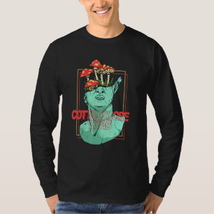 Camiseta Estátua da Cabeça de Cottagecore Torre Fungus Fung