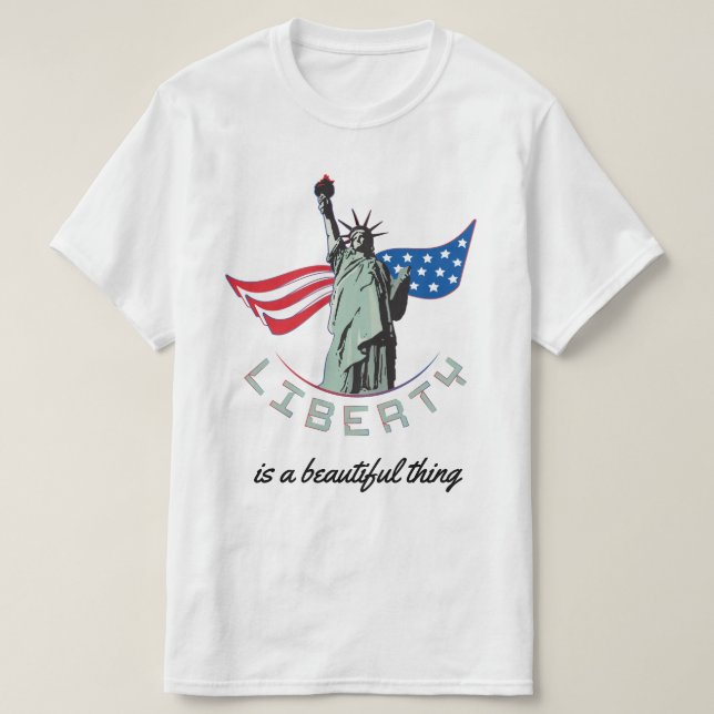 Camiseta Estátua da Liberdade (Frente do Design)