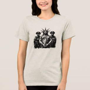 Camiseta Estátua da Liberdade algemada - Abolição ICE