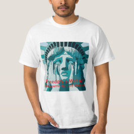 Camiseta Estátua da Liberdade chorando