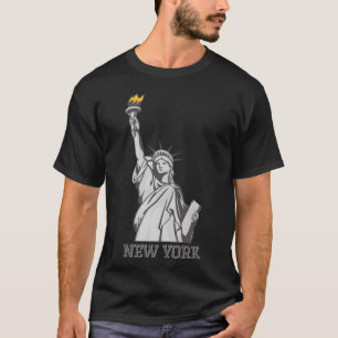 Camiseta Estatua da Liberdade Cidade de Nova York vintage