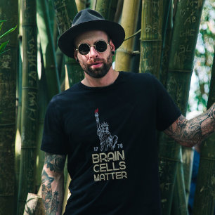 Camiseta Estátua da Liberdade Contra Trump Células Cerebrai