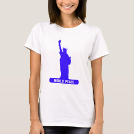 Camiseta Estátua da Liberdade da Paz Mundial