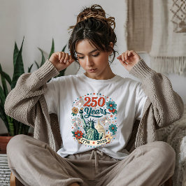 Camiseta Estátua da Liberdade de 250 Anos de Liberdade