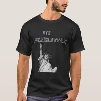 Camiseta Estátua da Liberdade de Dois Lados NYC Manhattan M