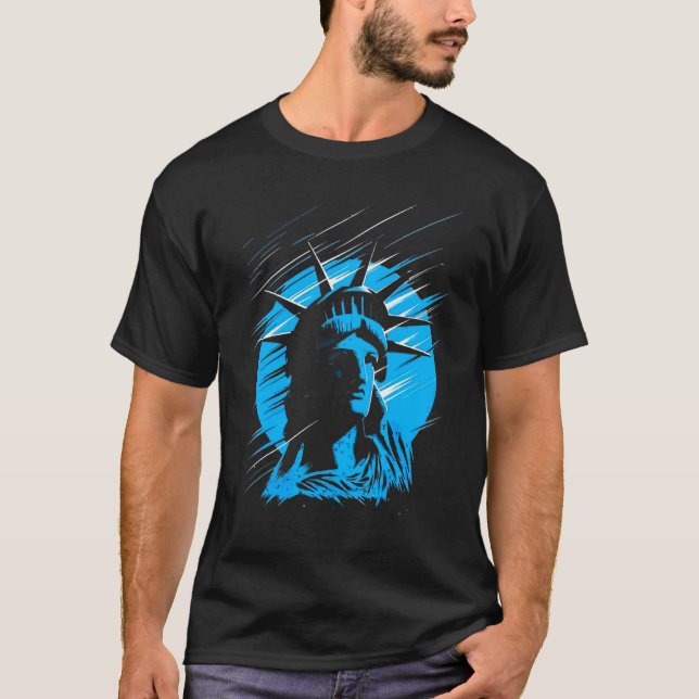 Camiseta Estátua Da Liberdade Dos Eua (Frente)