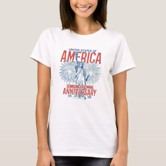 Camiseta Estatua da Liberdade dos EUA 250º Aniversário