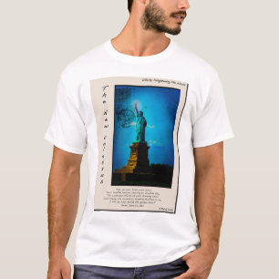 Camiseta Estátua da liberdade - estilo do cromo de colecç