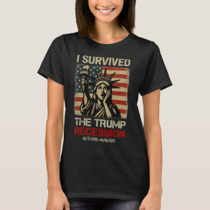 Camiseta Estátua Da Liberdade Eu Sobrevivi À Trunfa Recessã