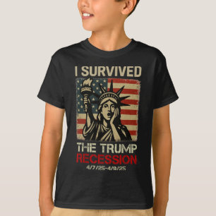 Camiseta Estátua Da Liberdade Eu Sobrevivi À Trunfa Recessã