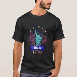 Camiseta Estátua da Liberdade EUA 1776 Cidade de Nova York