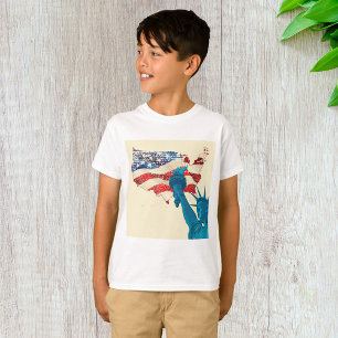 Camiseta Estátua da Liberdade Grunge
