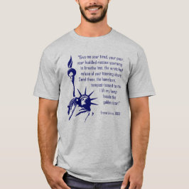 Camiseta Estátua da Liberdade Inscrição