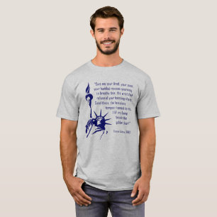 Camiseta Estátua da Liberdade Inscrição