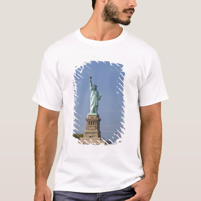 Camiseta Estátua da Liberdade na Ilha da Liberdade em Nova (Frente)