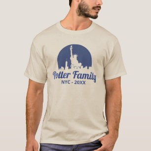 Camiseta Estátua da Liberdade NYC Skyline