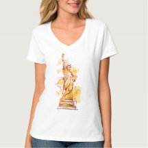 Estátua da Liberdade pintada manualmente