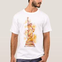 Estátua da Liberdade pintada manualmente