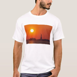 Camiseta Estátua da Liberdade, Porto de Nova York, NY, EUA,
