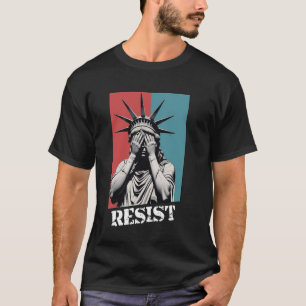 Camiseta Estátua da Liberdade Retro Vintage 2025 Resistir