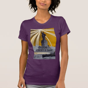 Camiseta Estátua da Liberdade - Tocha e Segunda Guerra Mund