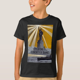 Camiseta Estátua da Liberdade - Tocha e Segunda Guerra Mund