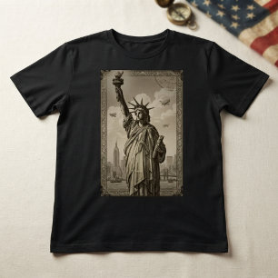 Camiseta Estátua da Liberdade Vintage