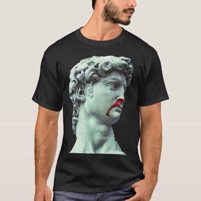 Camiseta Estátua David Michelangelo Masculino (Frente)