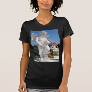 Camiseta Estátua De Anjo Em Preto