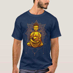 Camiseta Estatua de Buda Mantra de Meditação