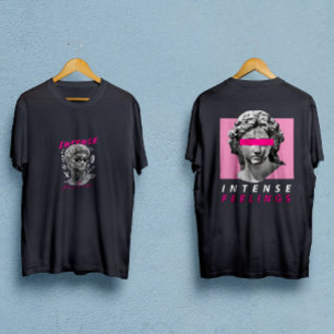 Camiseta Estátua de David com óculos intensos