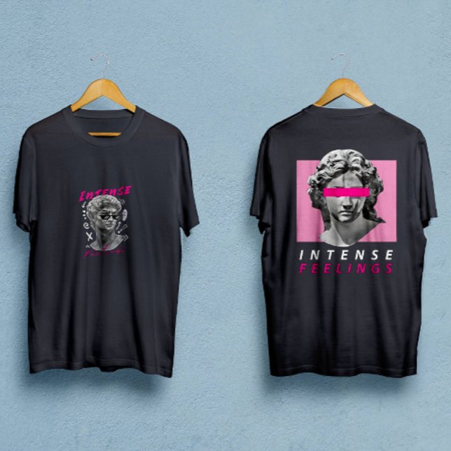 Camiseta Estátua de David com óculos intensos (Criador carregado)