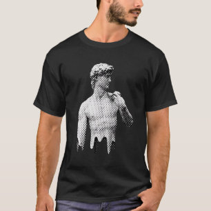 Camiseta Estátua de David de Mármore Michelangelo Renascime