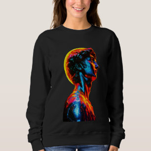Camiseta Estátua de David em Neon