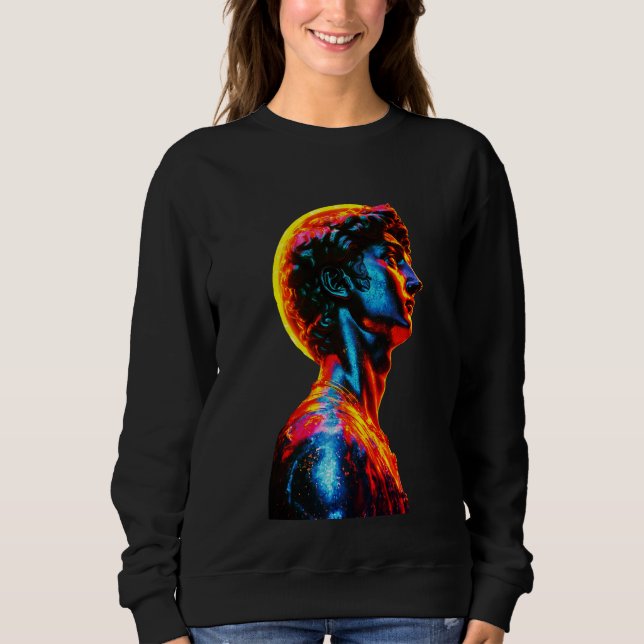 Camiseta Estátua de David em Neon (Frente)