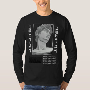 Camiseta Estátua de Jiu Jitsu Cabeça MMA Luta BJJ Boxe