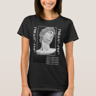 Camiseta Estátua de Jiu Jitsu Cabeça MMA Luta BJJ Boxe