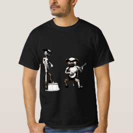 Camiseta estátua de músicos de bluegrass de Waynesville