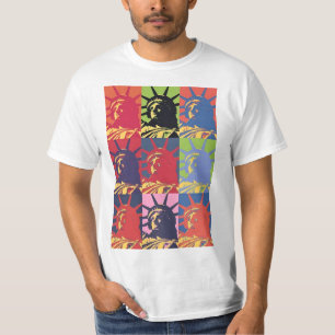 Camiseta Estátua de pop Art da Liberdade