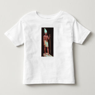 Camiseta Estátua de Sesostris mim com uma coroa branca