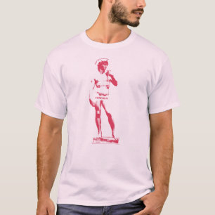Camiseta Estátua: Digam a palavra F — Rosa