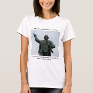 Camiseta Estátua do Capitão Cook em Sydney