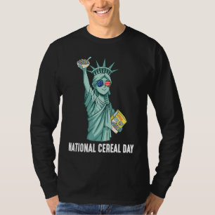 Camiseta Estátua do Dia Nacional de Cereais dos EUA, de Lib